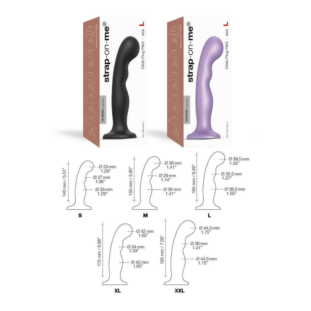 Насадка для страпона Strap-On-Me Dildo Plug P&G Dildo Plug P&G Lilas Metallic
