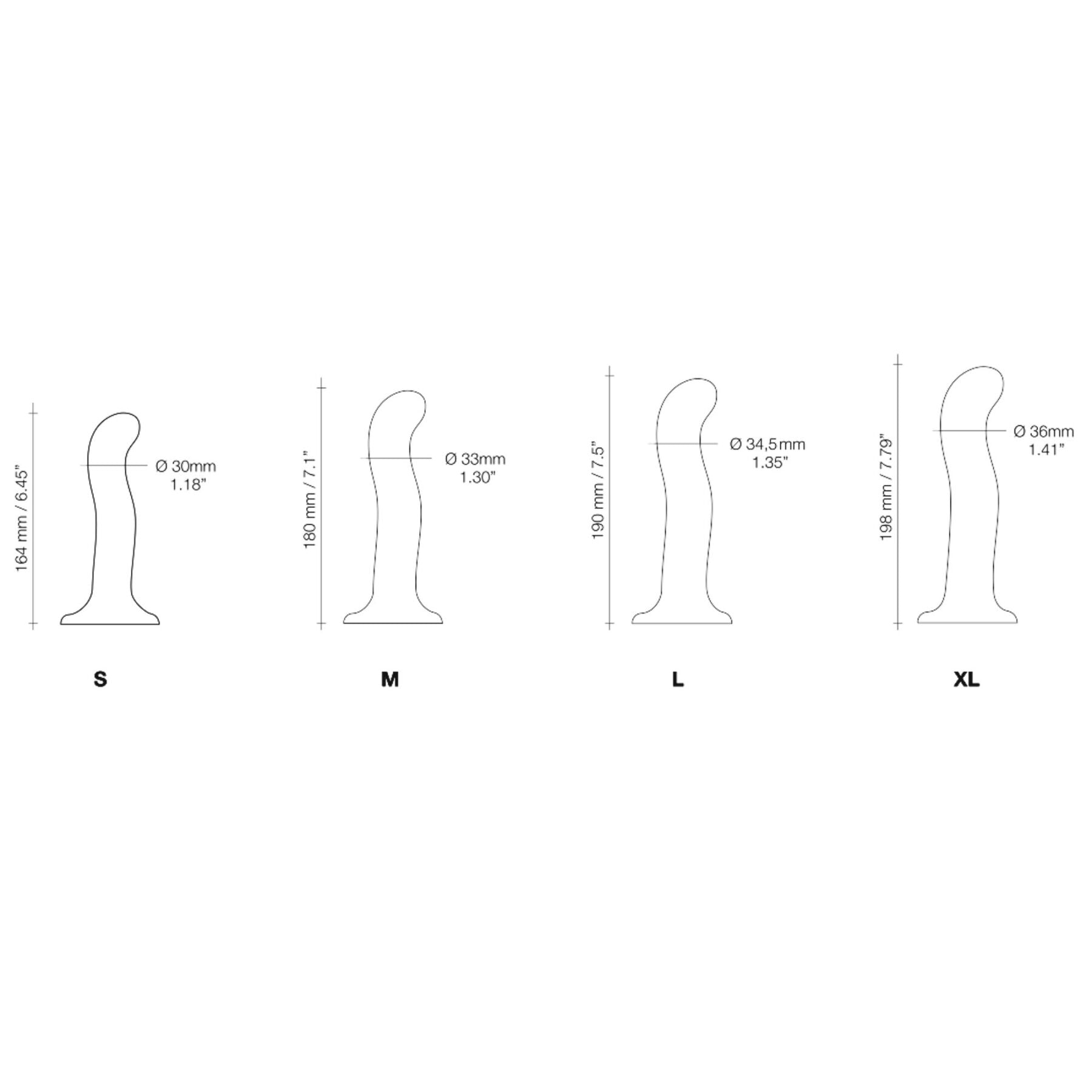Насадка для страпона Strap-On-Me P&G-Spot Dildo