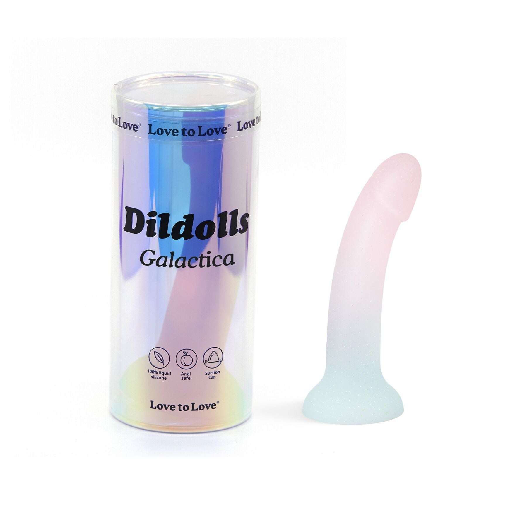 Дилдо з градієнтом та блискітками Love To Love Dildolls - Galactica