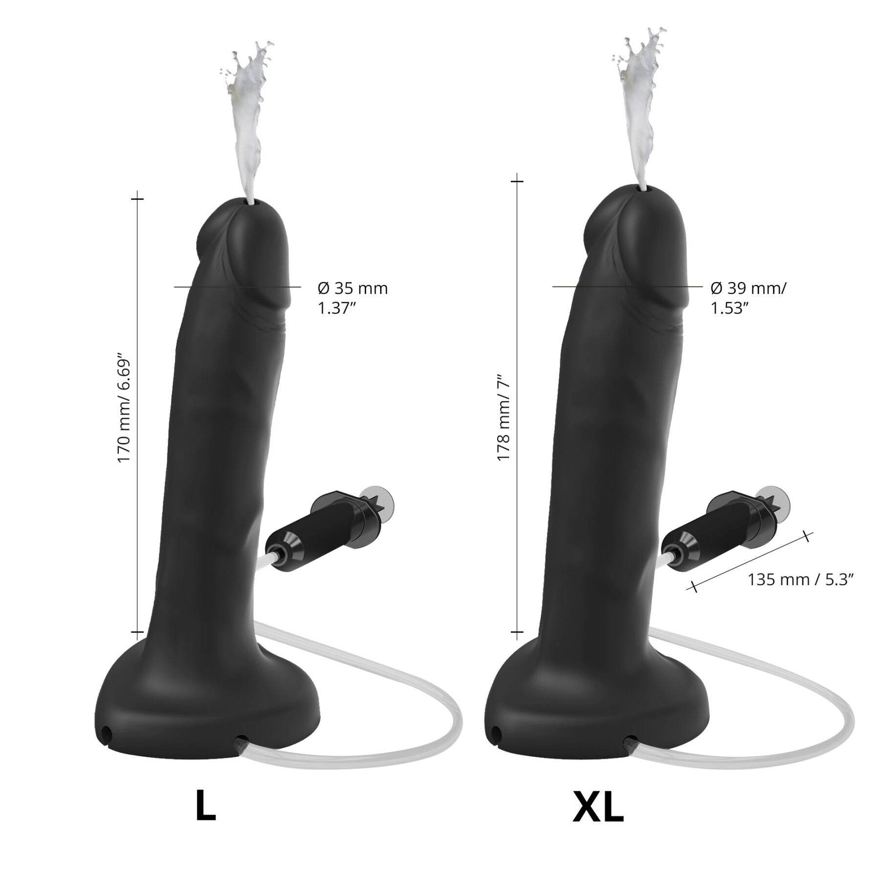 Фалоімітатор, що кінчає Strap-On-Me Squirting Cum Dildo Realistic