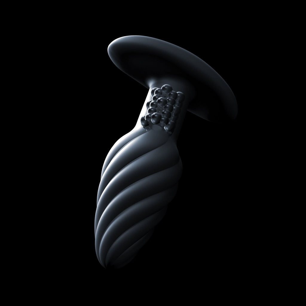Анальна пробка з вібрацією та перлинним масажем Dorcel Spin Plug