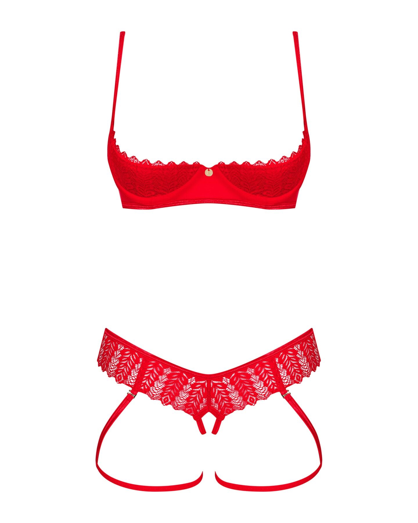 Комплект Obsessive Ingridia 2-pcs crotchless set