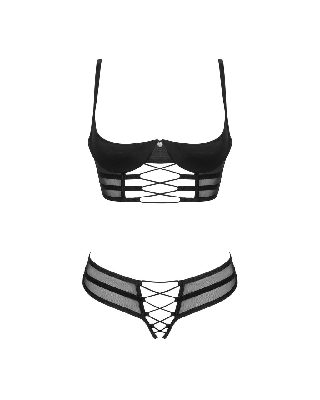 Комплект Obsessive Roxelia 2-pcs crotchless set