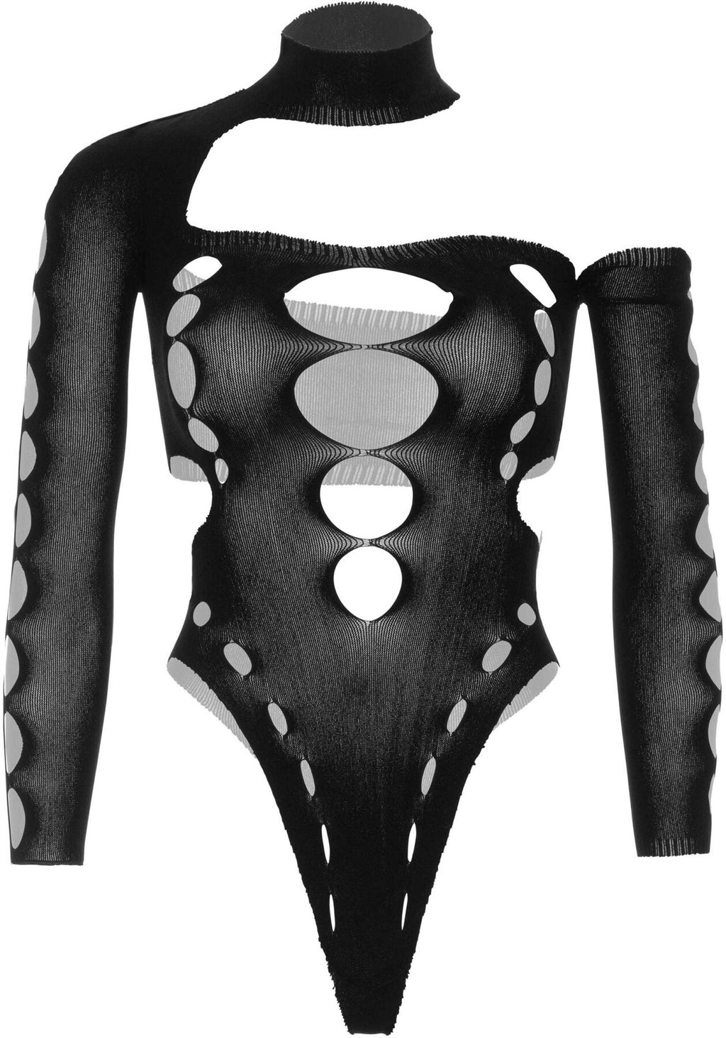 Безшовне боді на одне плече Leg Avenue Seamless thong back bodysuit