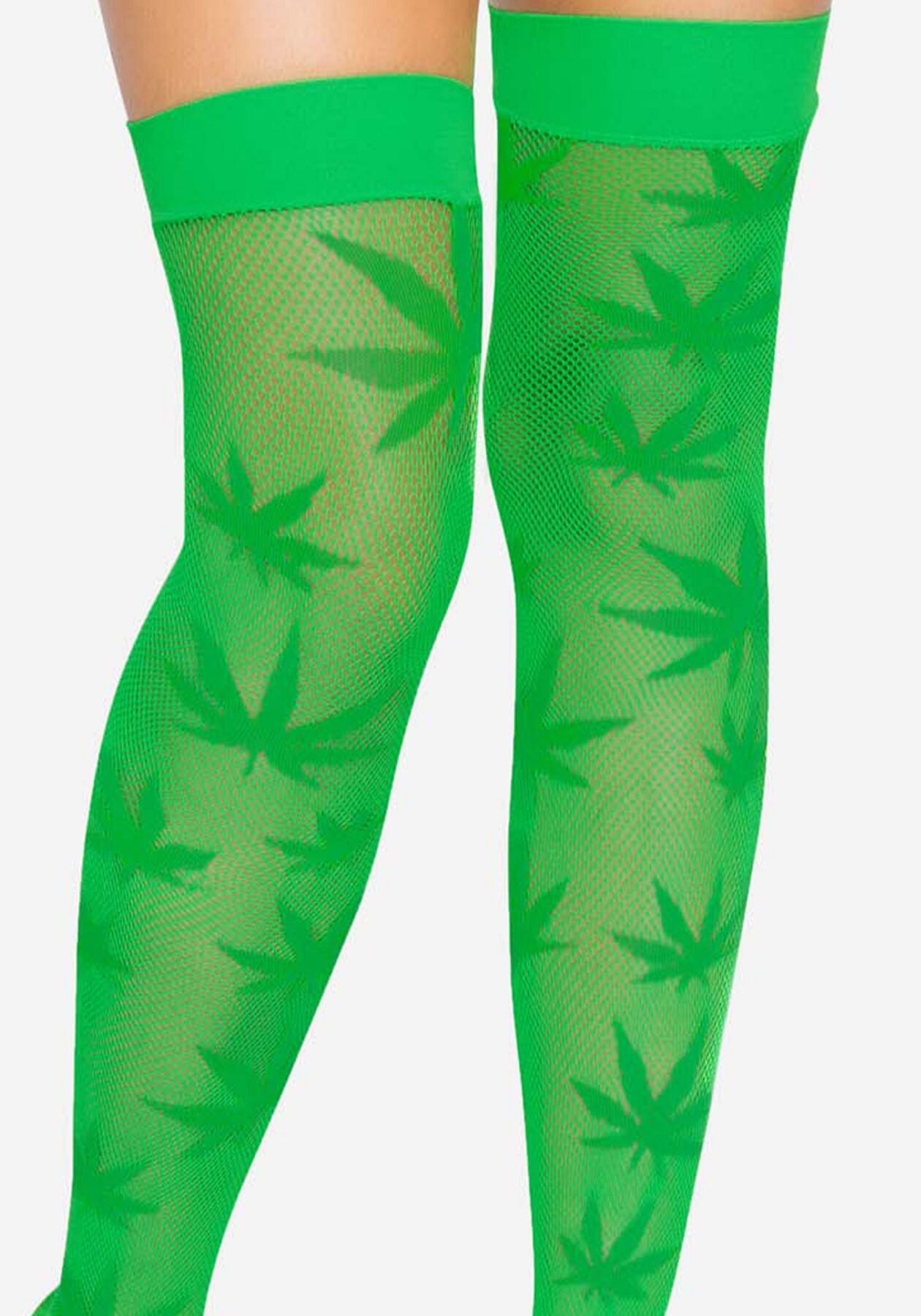 Панчохи з малюнком Leg Avenue 420 Net thigh highs