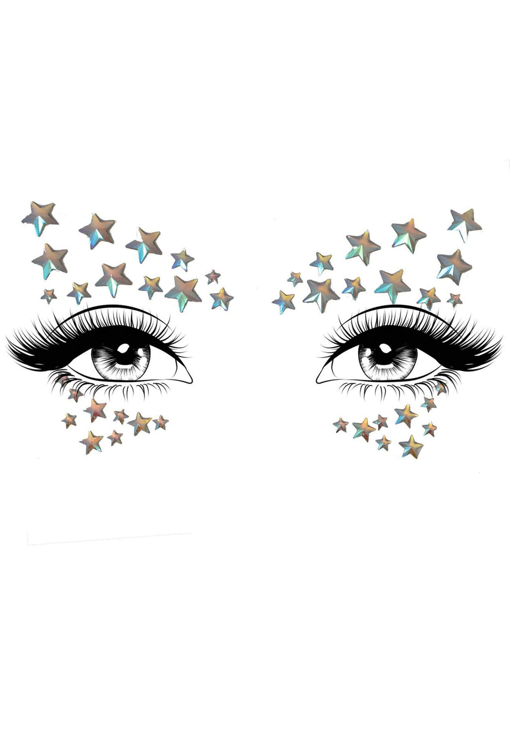Прикраса-зірочки для тіла Leg Avenue Celeste face jewels sticker