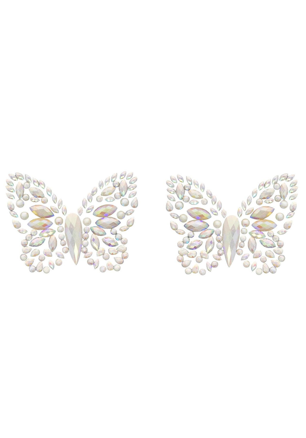 Пестис-метелики з кристалів Leg Avenue Chrysallis nipple sticker