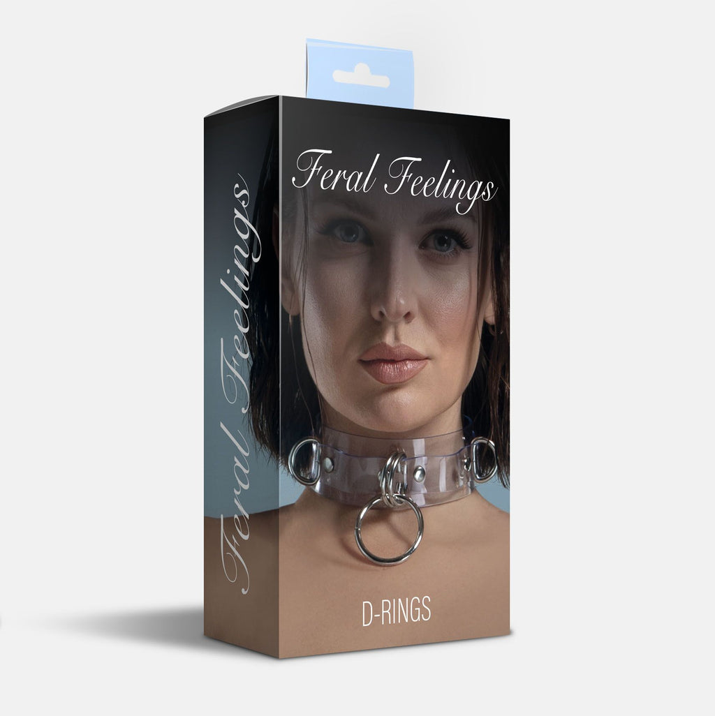 Нашийник для фіксації Feral Feelings D-Rings Trasparent