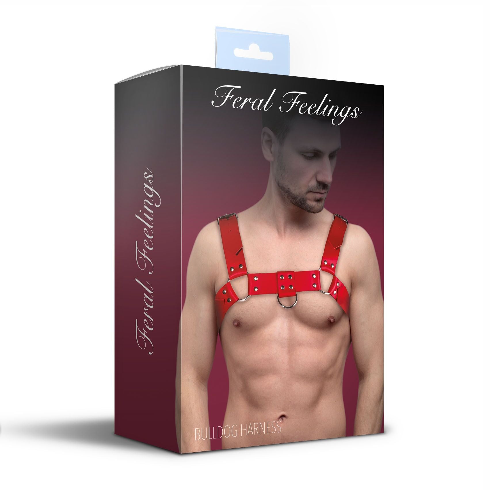 Чоловіча портупея на груди з натуральної шкіри Feral Feelings Bulldog Harness