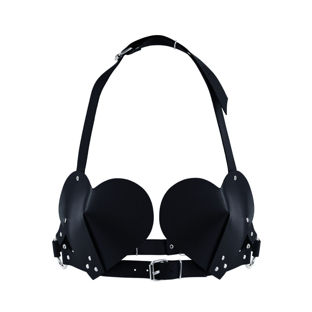 Ліф Серце з натуральної шкіри Feral Feelings Hearts Bra