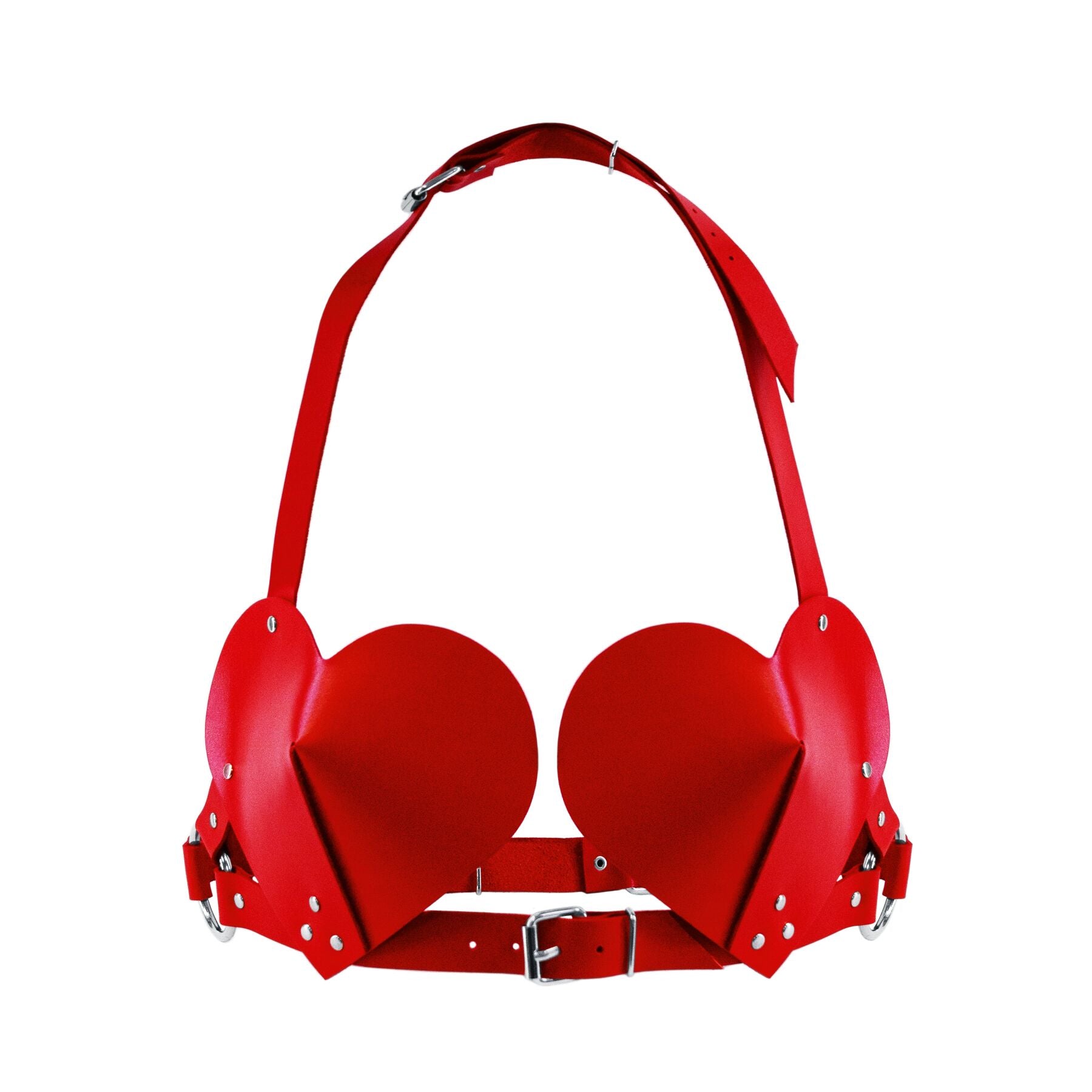 Ліф Серце з натуральної шкіри Feral Feelings Hearts Bra