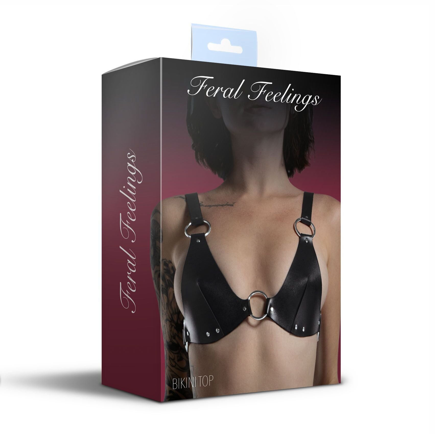 Ліф з натуральної шкіри Feral Feelings Bikini Top