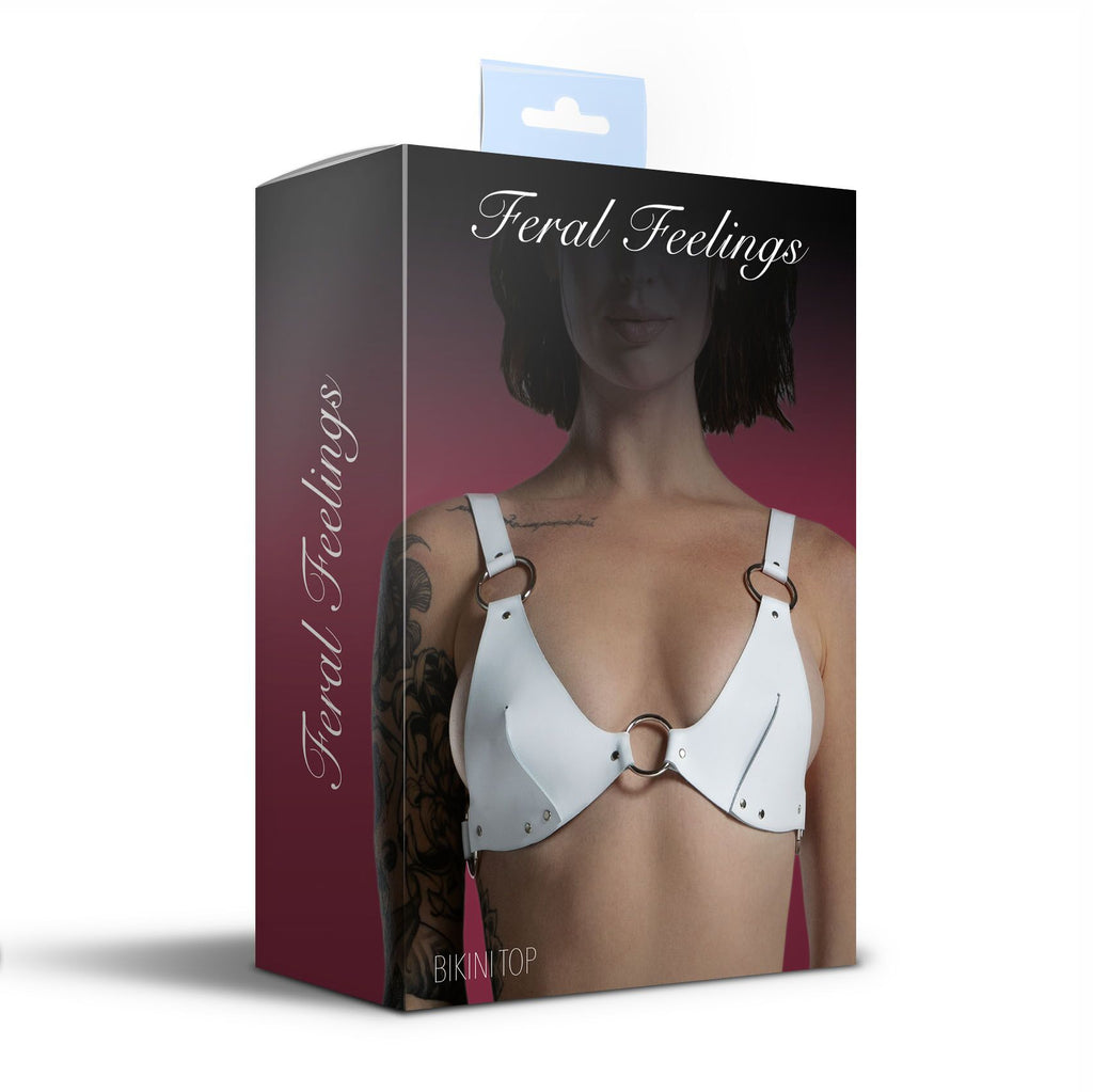 Ліф з натуральної шкіри Feral Feelings Bikini Top