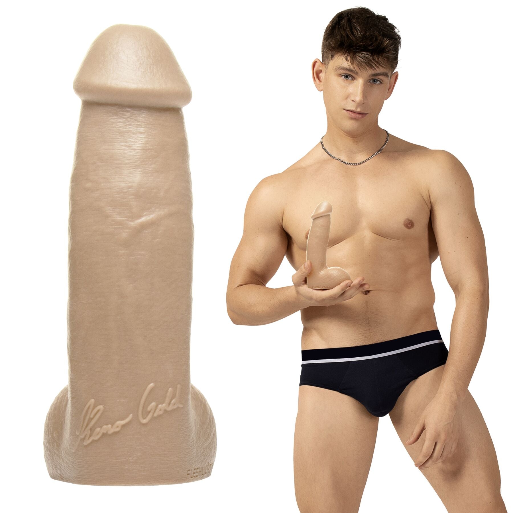 Fleshlight Фалоімітатор Fleshjack Boys Reno Gold Dildo