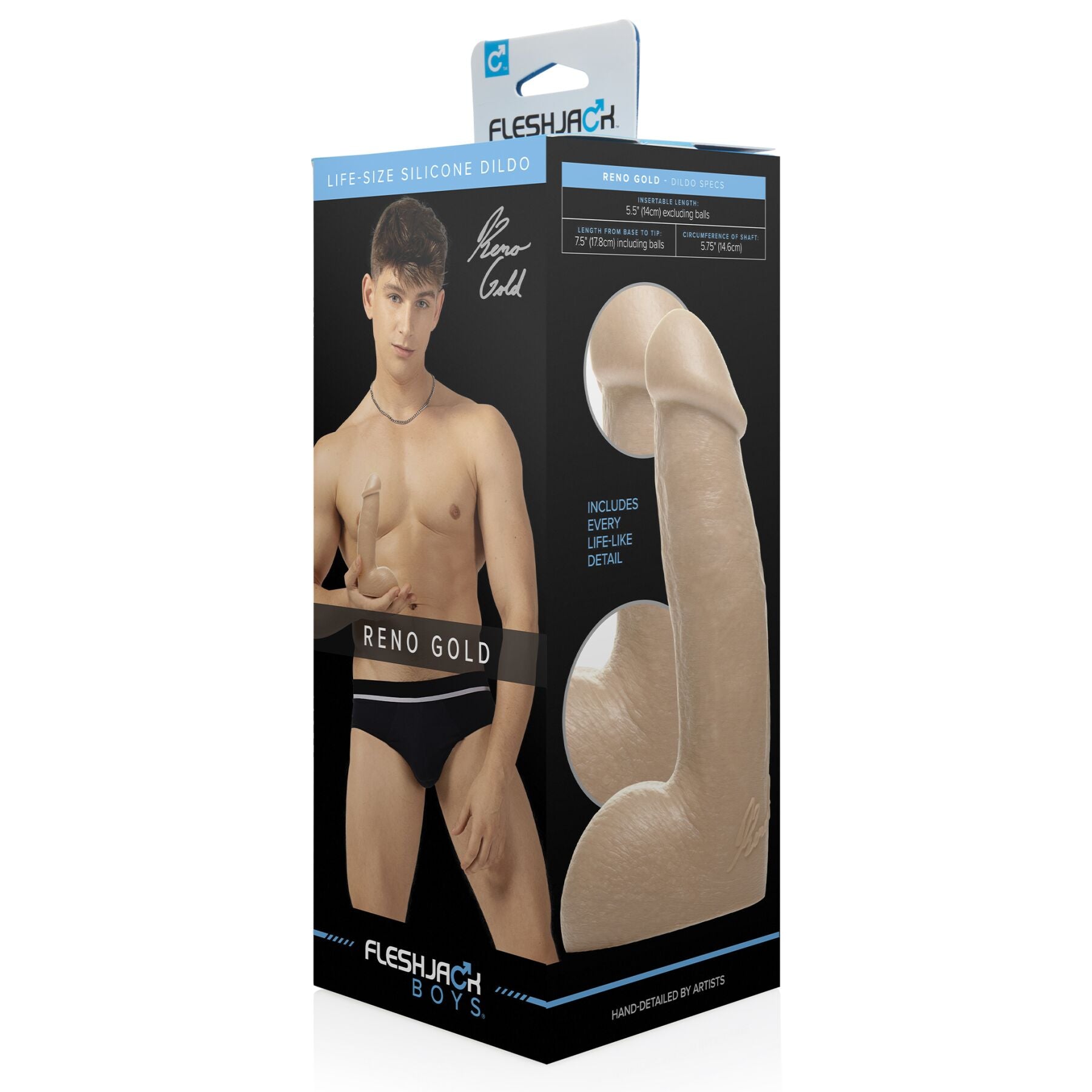 Fleshlight Фалоімітатор Fleshjack Boys Reno Gold Dildo