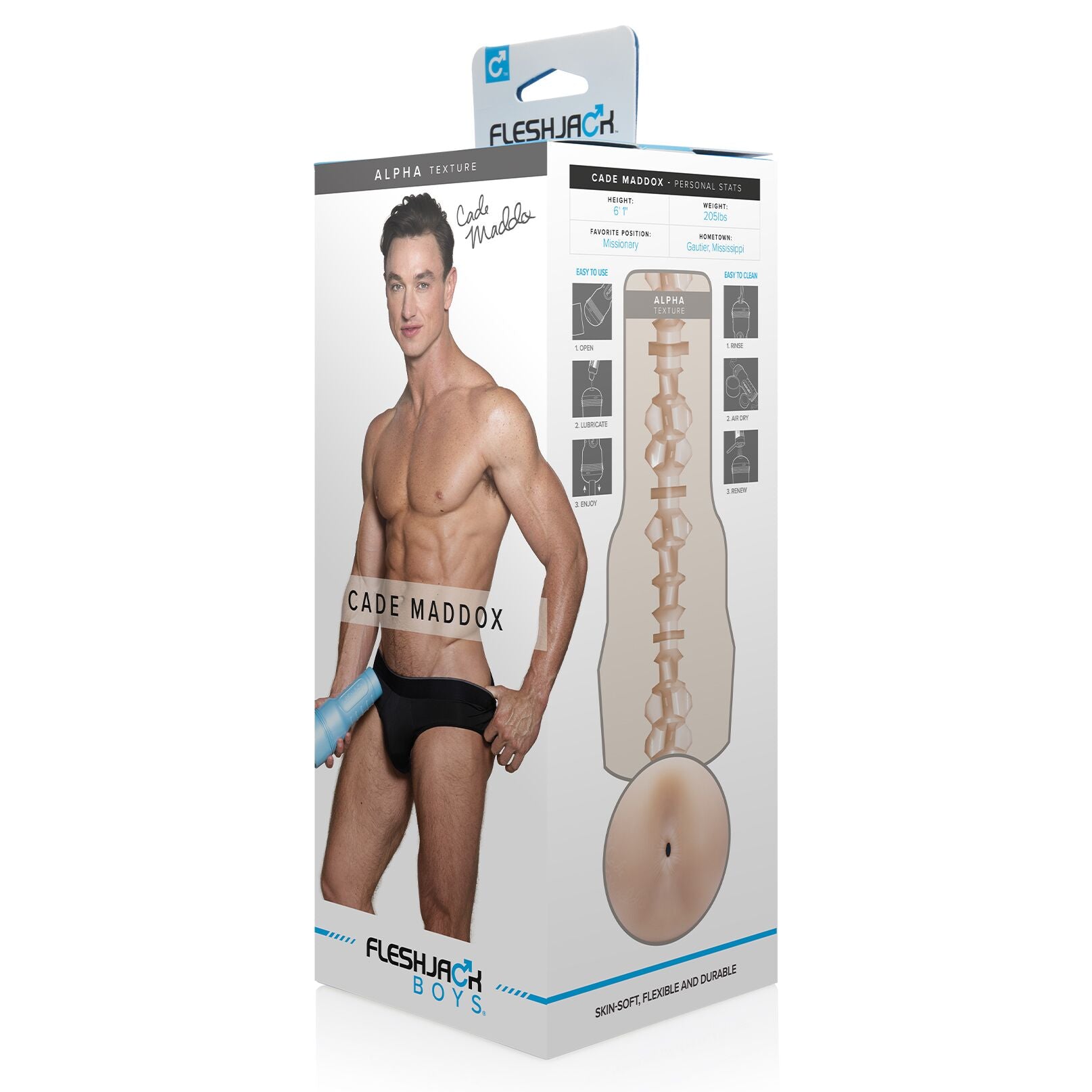 Fleshlight Мастурбатор-попка Fleshjack Boys Cade Maddox Alpha