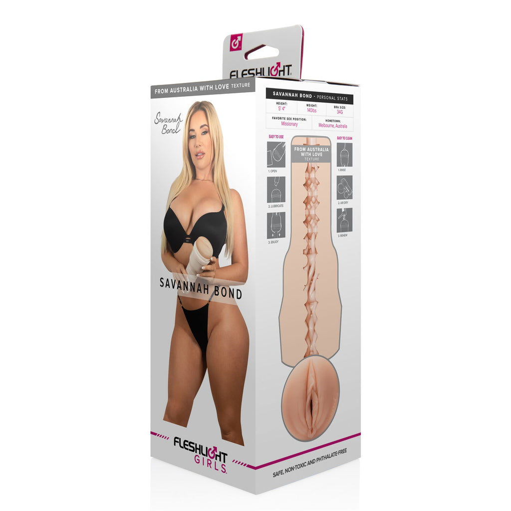 Мастурбатор Fleshlight Girls: Savannah Bond - From Australia With Love, зі зліпка вульви