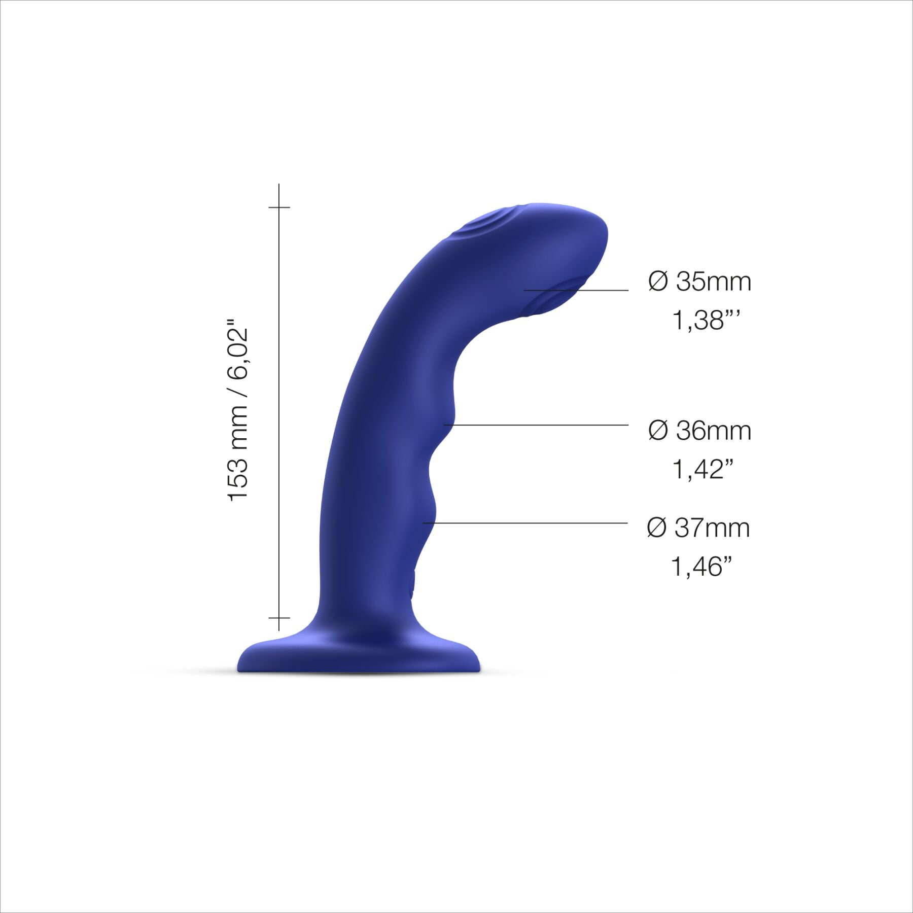Насадка для страпона з подвійною точковою пульсацією Strap-On-Me TAPPING DILDO WAVE