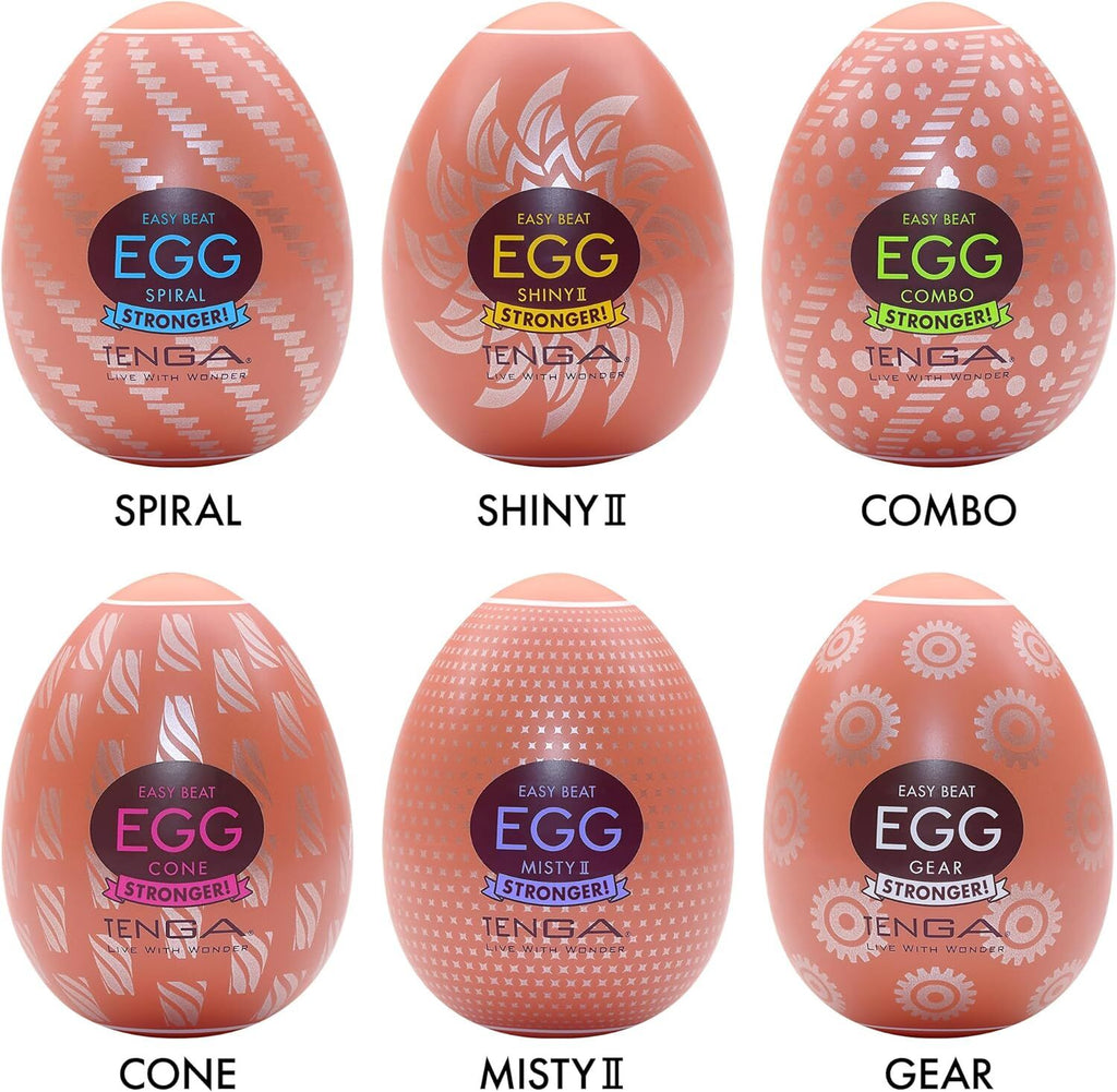 Набір мастурбаторів-яєць Tenga Egg Hard Boilded II Pack 6 яєць