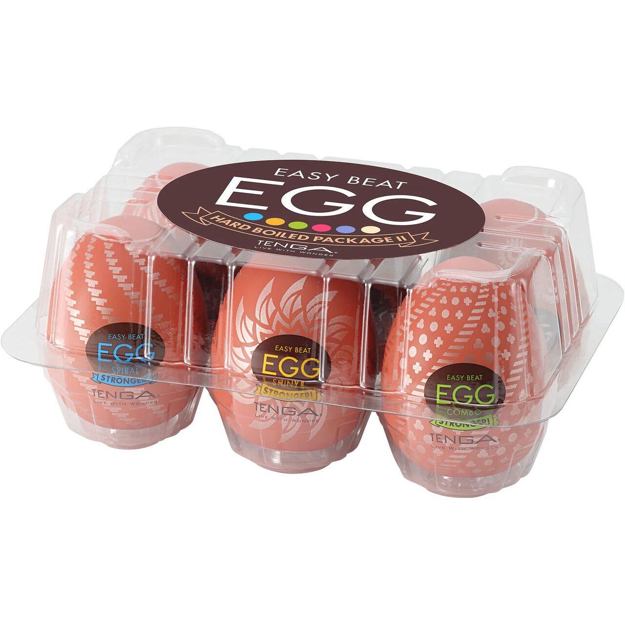 Набір мастурбаторів-яєць Tenga Egg Hard Boilded II Pack 6 яєць
