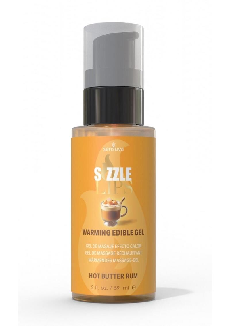 Зігрівальний масажний гель Sensuva Sizzle Lips