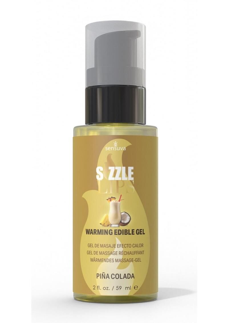 Зігрівальний масажний гель Sensuva Sizzle Lips
