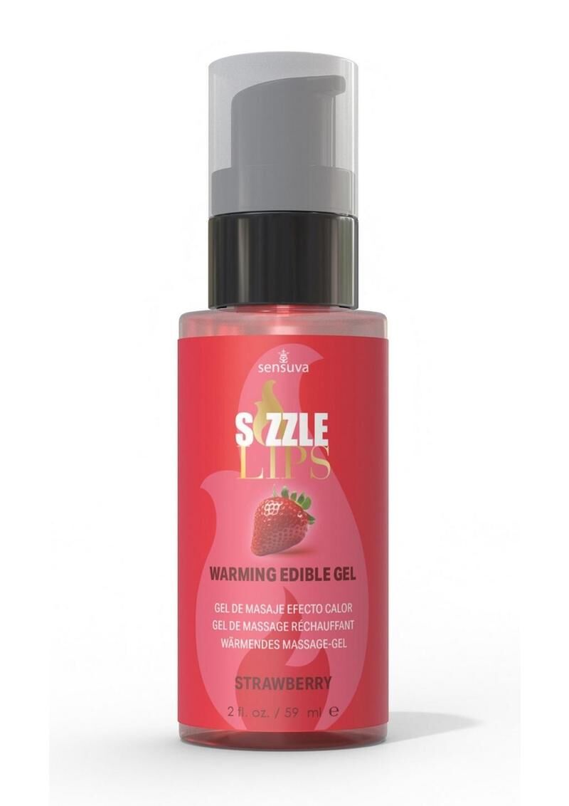 Зігрівальний масажний гель Sensuva Sizzle Lips