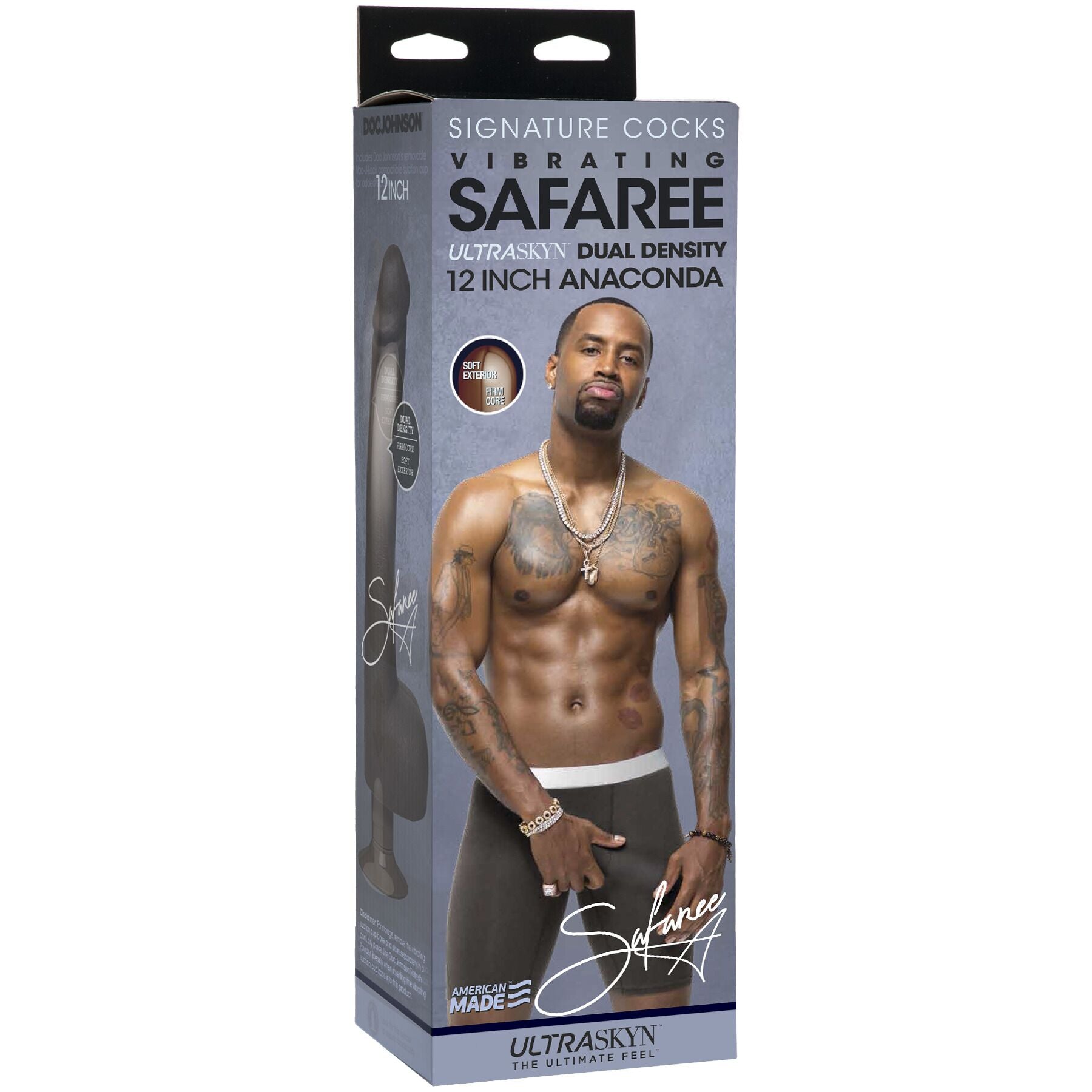 Фалоімітатор з вібрацією Doc Johnson Safaree Samuels 12 Inch Cock
