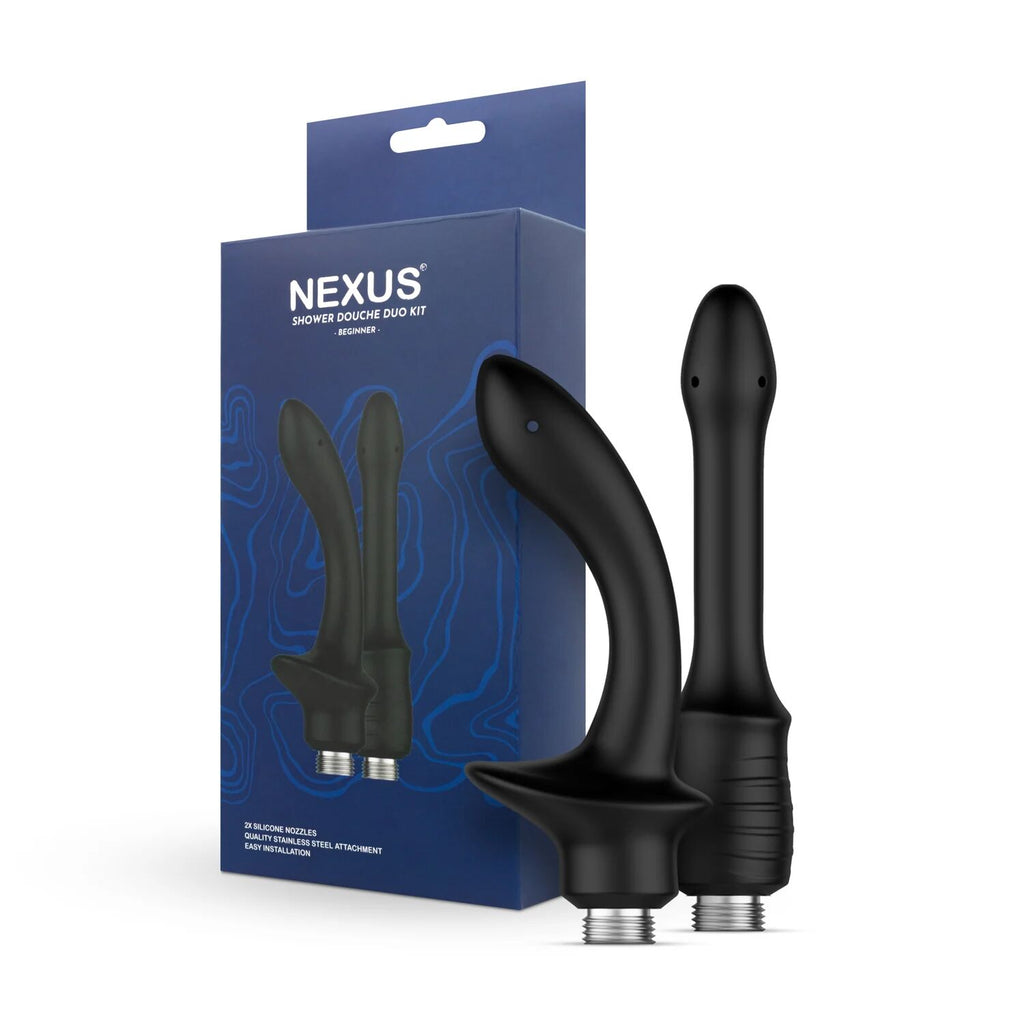 Набір анальних насадок для душу Nexus Beginner Shower Douche Duo Kit - Black