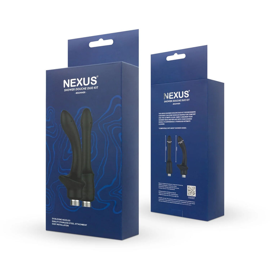 Набір анальних насадок для душу Nexus Beginner Shower Douche Duo Kit - Black