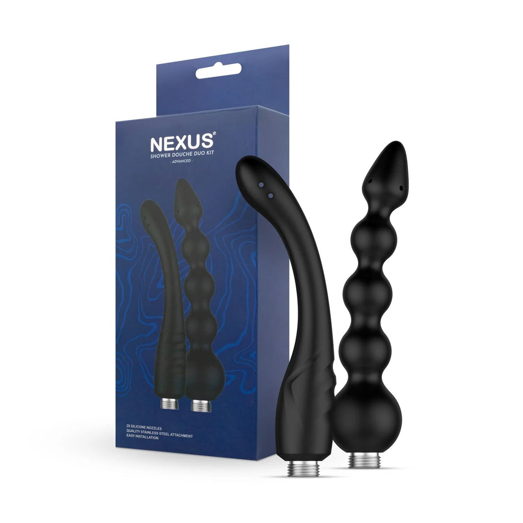 Набір анальних насадок для душу Nexus Advanced Shower Douche Duo Kit - Black