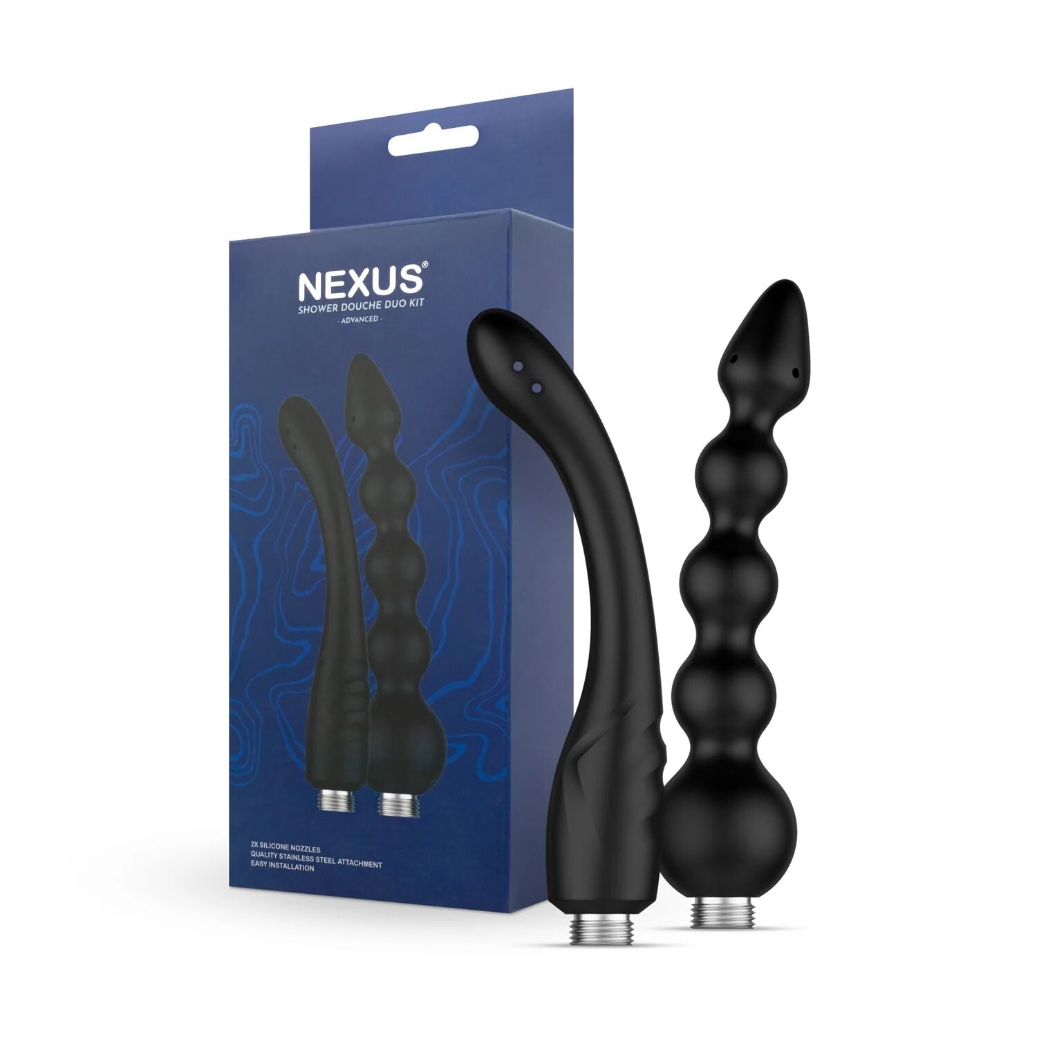 Набір анальних насадок для душу Nexus Advanced Shower Douche Duo Kit - Black