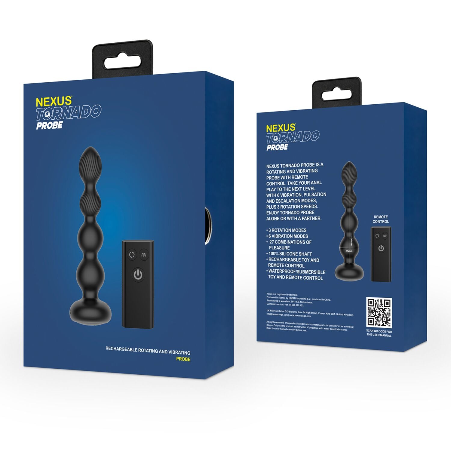 Анальний віброротатор Nexus Tornado Probe Edition