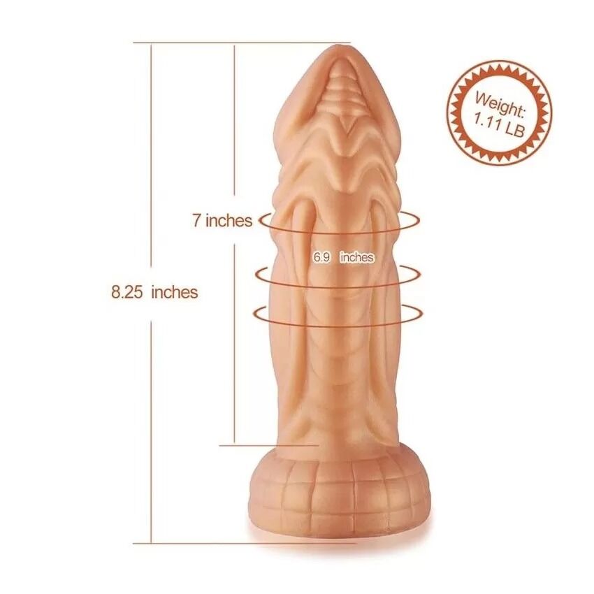 Фалоімітатор для секс-машин Hismith Slightly Curved Silicone Dildo Monster Series