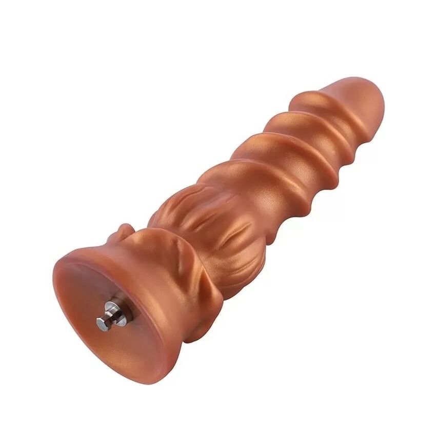Фалоімітатор для секс-машин Hismith Spiral Grain Silicone Dildo Monster Series