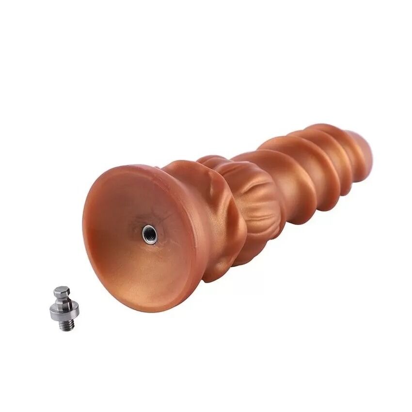 Фалоімітатор для секс-машин Hismith Spiral Grain Silicone Dildo Monster Series