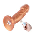 Фалоімітатор з вібрацією Hismith Slightly Curved Vibrating Silicone Dildo Monster Series