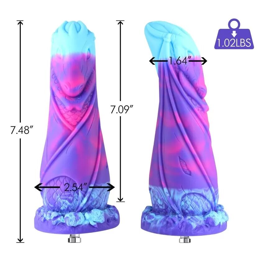 Фалоімітатор для секс-машин Hismith 7.48″ Silicone Dildo HSA139 Monster Series