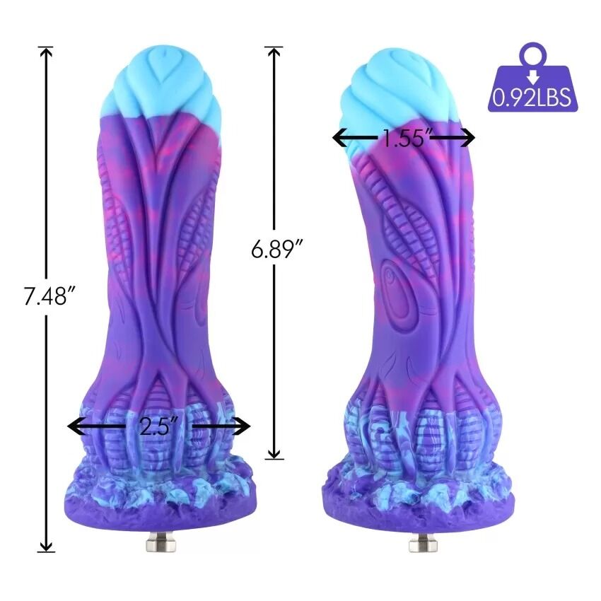 Фалоімітатор для секс-машин Hismith 7.48″ Silicone Dildo HSA140 Monster Series