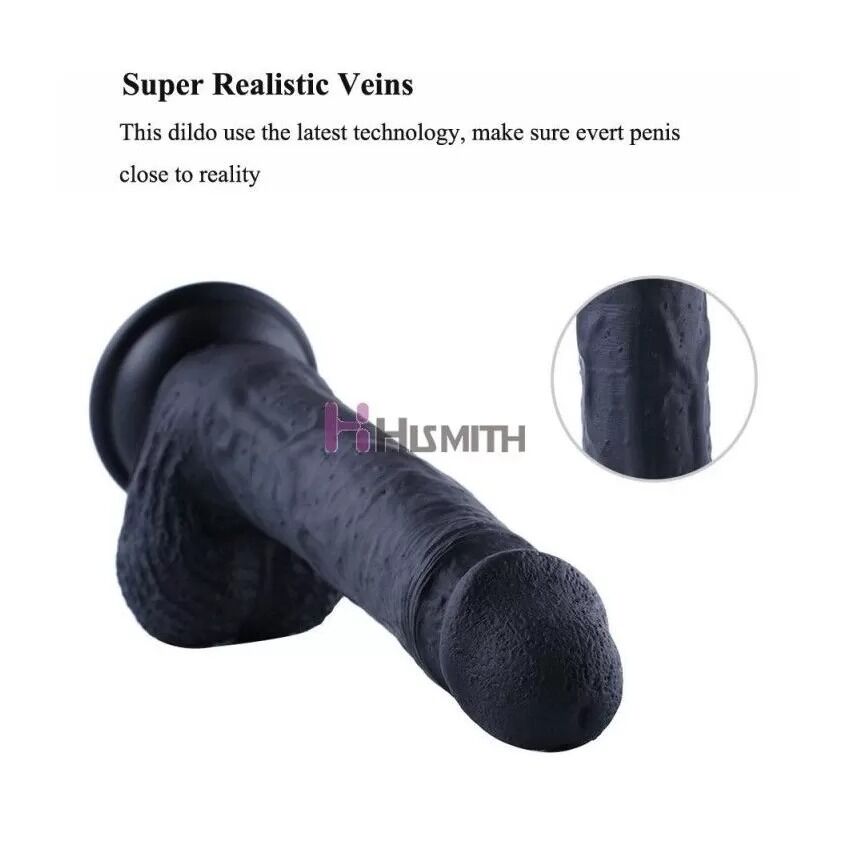 Фалоімітатор для секс-машин Hismith 8.3″ Silicone Dildo