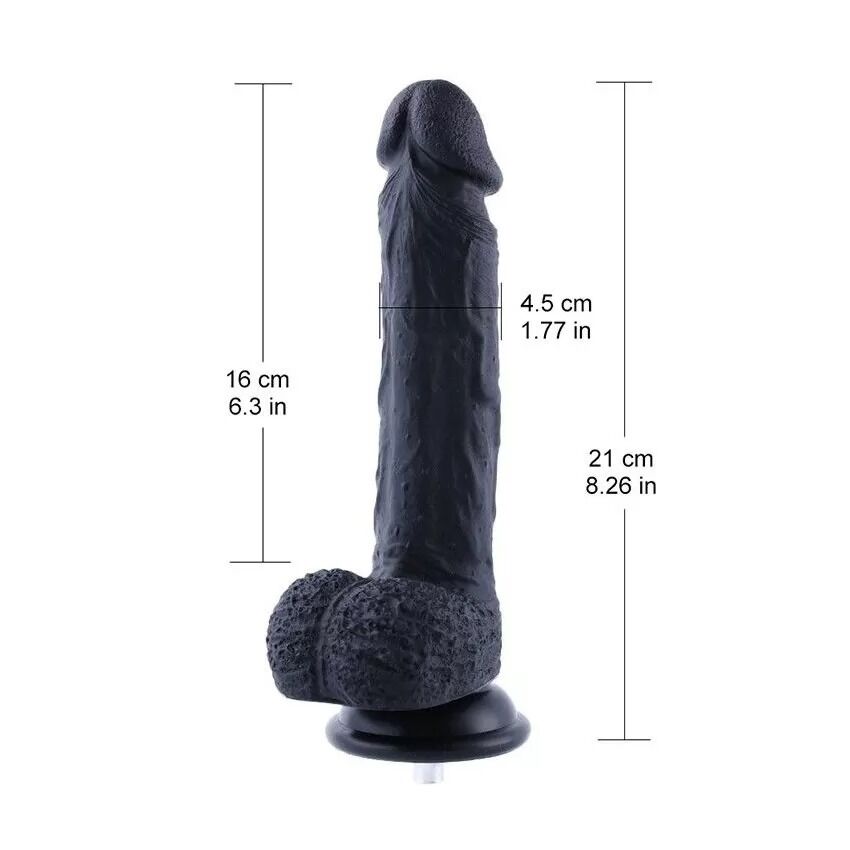Фалоімітатор для секс-машин Hismith 8.3″ Silicone Dildo