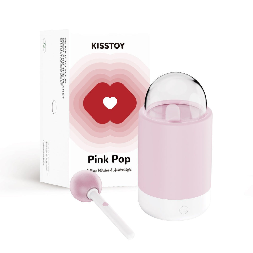 Вібратор-цукерка на паличці KISSTOY Pink Pop