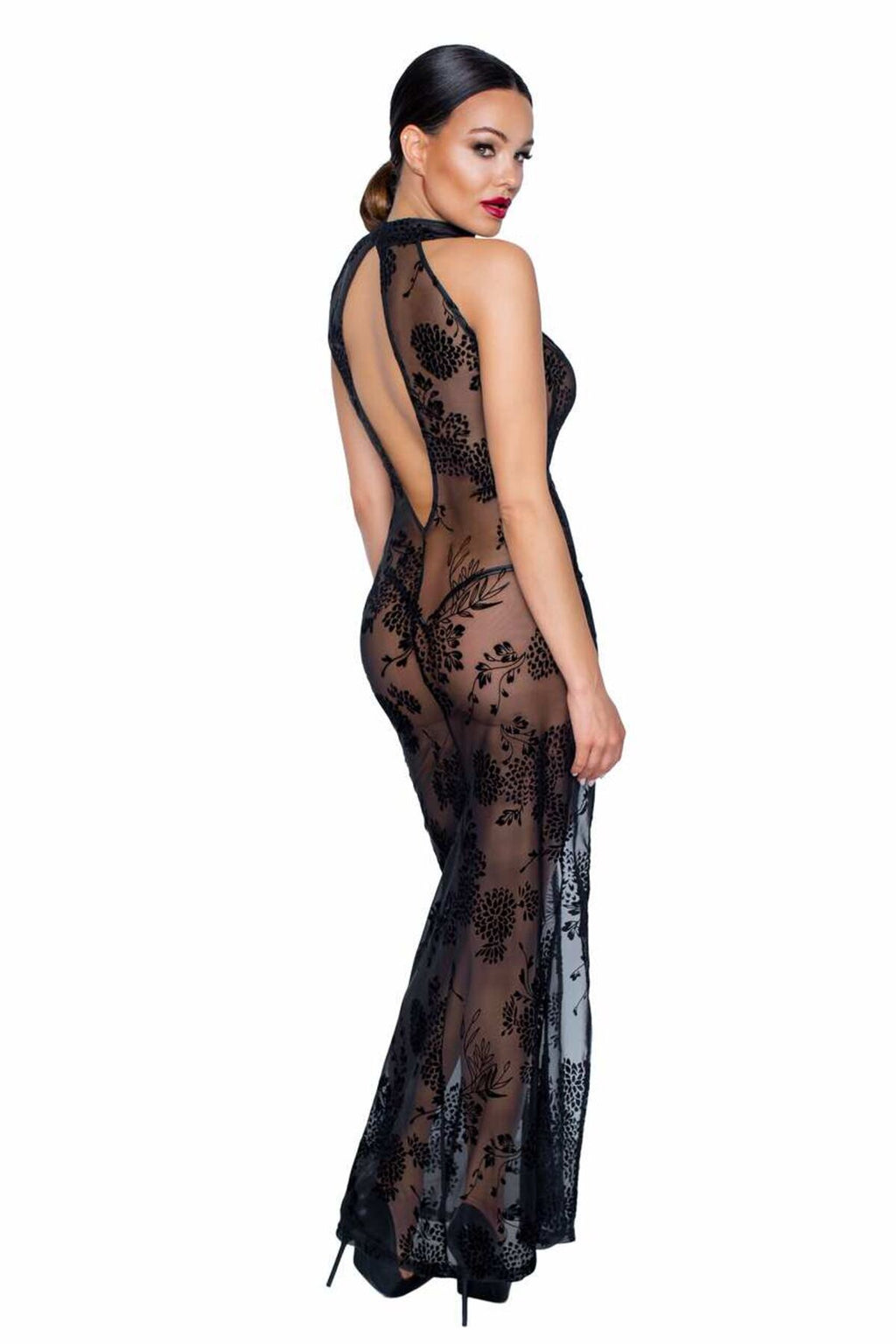 Довга сітчаста сукня Noir Handmade F239