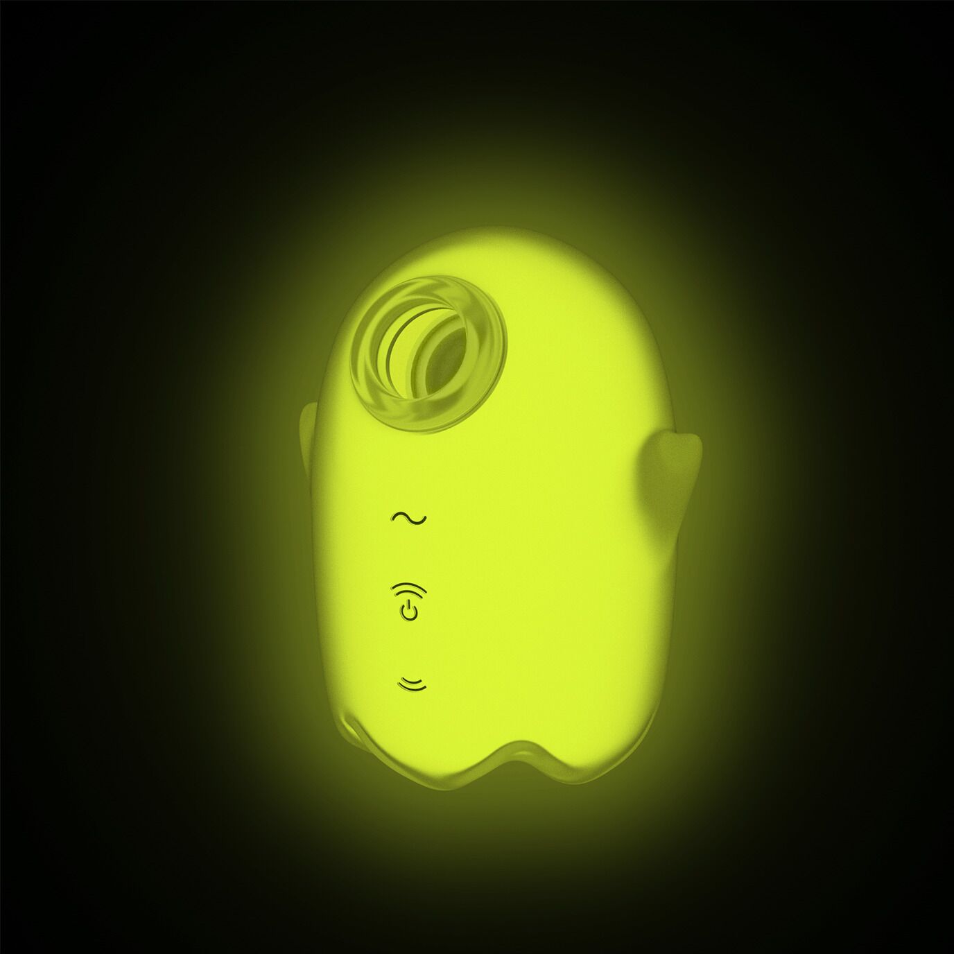Вакуумний кліторальний стимулятор з вібрацією Satisfyer Glowing Ghost