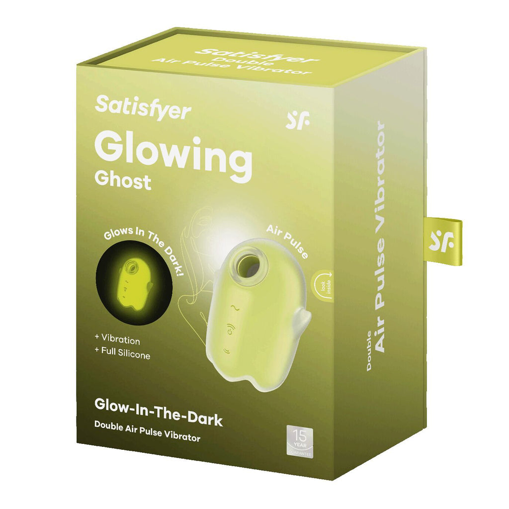 Вакуумний кліторальний стимулятор з вібрацією Satisfyer Glowing Ghost