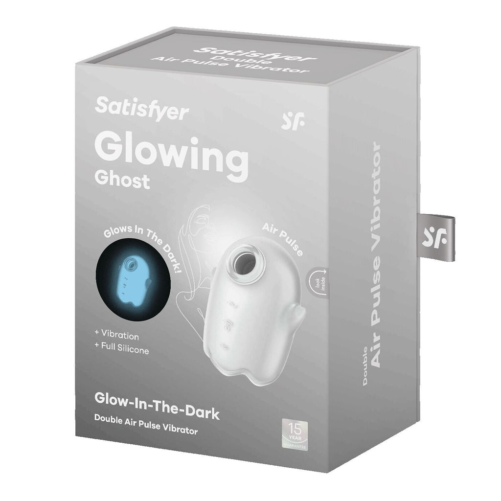 Вакуумний кліторальний стимулятор з вібрацією Satisfyer Glowing Ghost