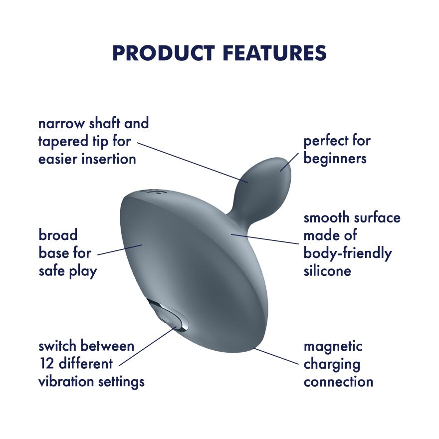Анальна вібропробка Satisfyer Booty Absolute Beginners