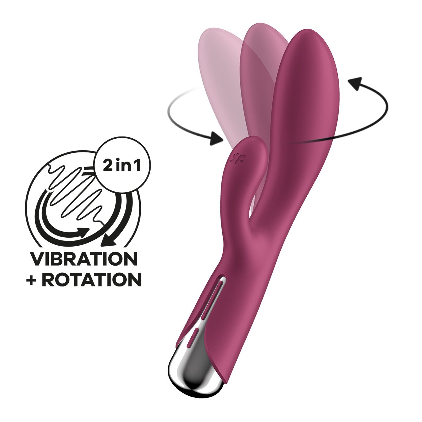 Вібратор-кролик з ротацією Satisfyer Spinning Rabbit 1
