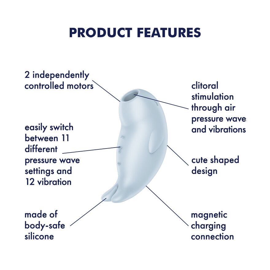 Вакуумний кліторальний стимулятор з вібрацією Satisfyer Seal You Soon