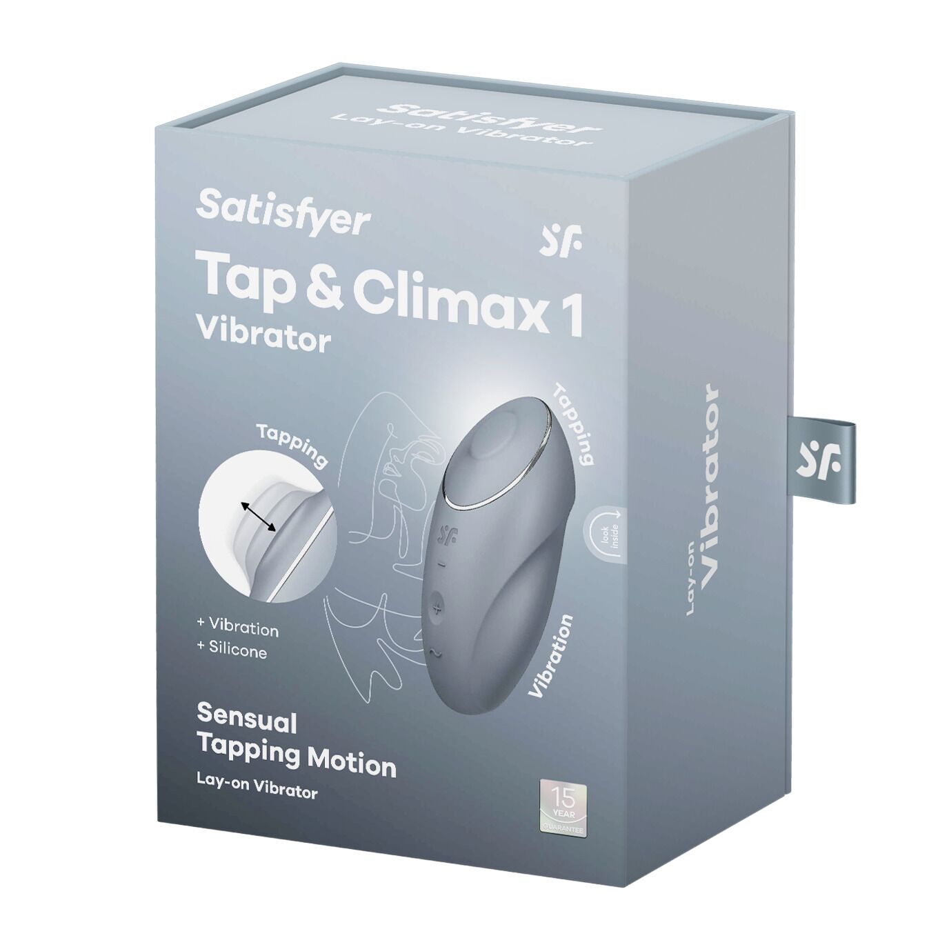 Вібростимулятор-пульсатор Satisfyer Tap & Climax 1 Bluegrey